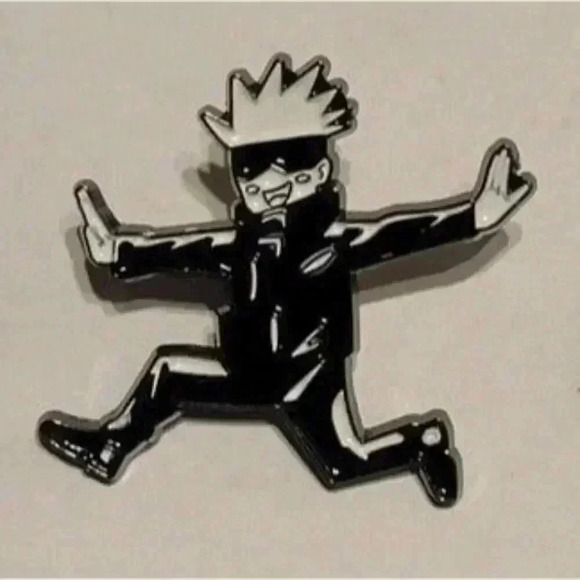 Infinite Meme Power: Jujutsu Kaisen Satoru Gojo Enamel Pin - Picture 2 of 4